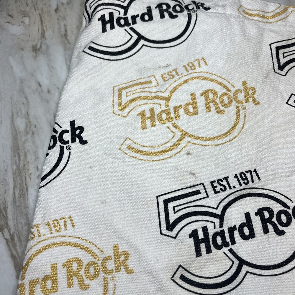 Hard Rock Canvas Tote‎ bag 50th Anniversary Limited Edition Gold Black - Picture 7 of 8